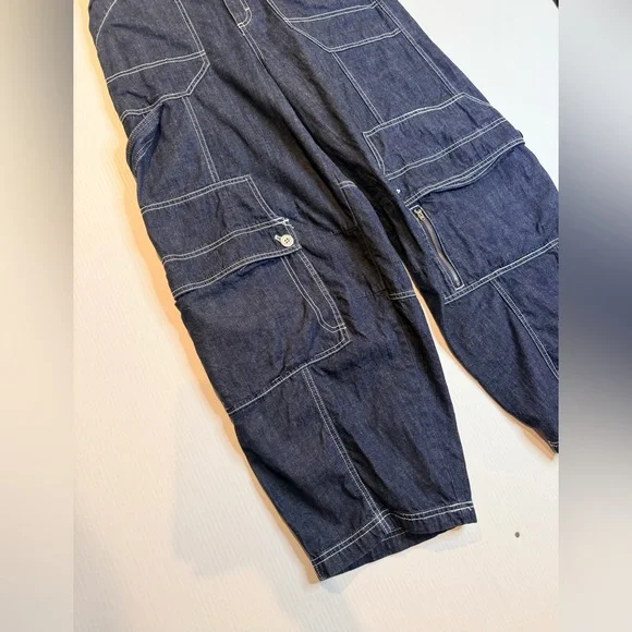 BDG Urban Outfitters Rih Extreme Baggy Cargo Jeans Y2K Retro Sz 10 - Picture 3 of 10